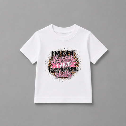 Youth I'm Not Bossy I have Leadership Skills T-shirt