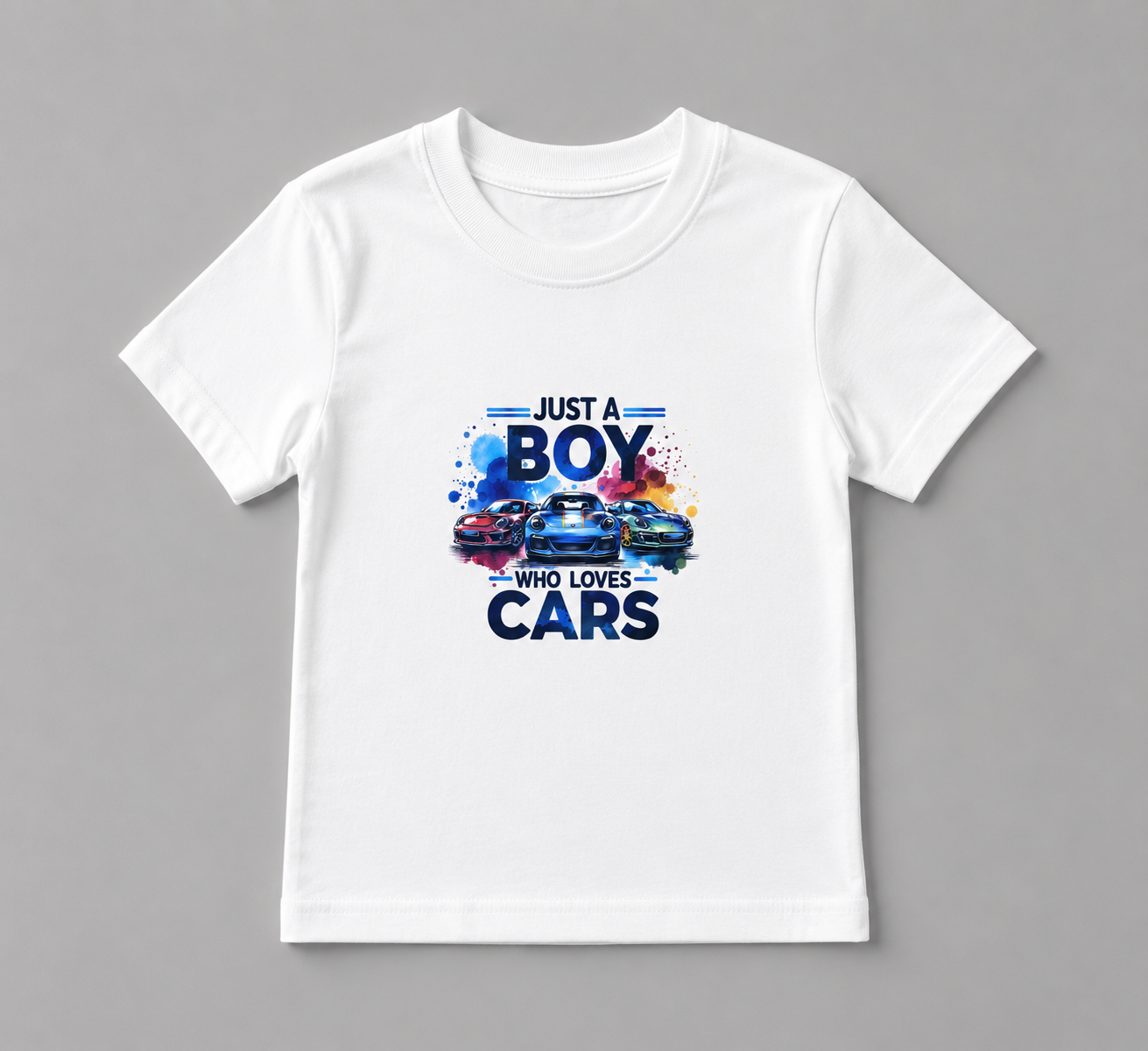 Youth Just a Boy Who Loves Cars T-shirt