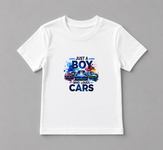 Youth Just a Boy Who Loves Cars T-shirt