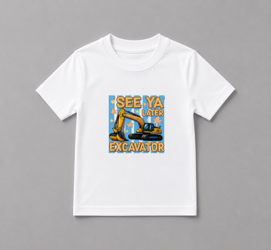 Youth See Ya Later Excavator T-shirt